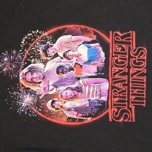 Stranger Things Black Graphic T-Shirt